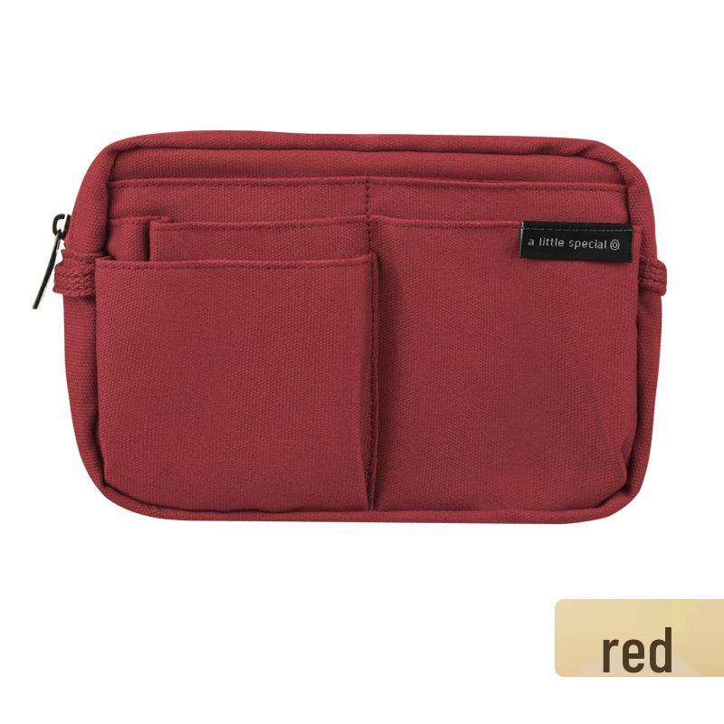 KOKUYO One Meter Multi-Purpose Student Bag: Makeup, Storage & Pen Holder for Girls красный