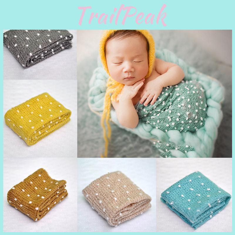 Newborn Baby Photography Blanket Knit Stretch Wrap Infant Photoshoot Tool Prop