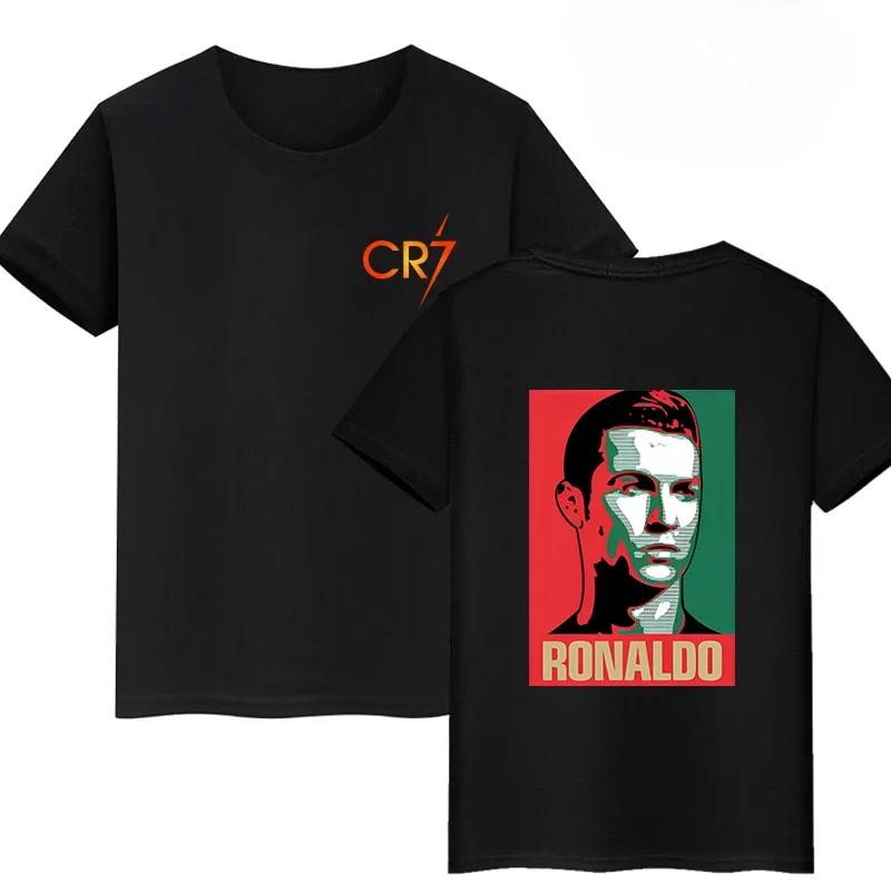 New Arrival Mens Clothes Tee Shirt Homme Graphic T-Shirts Men Tshirt for Men Ropa Hombre Ronaldo Double-sided Print 71071