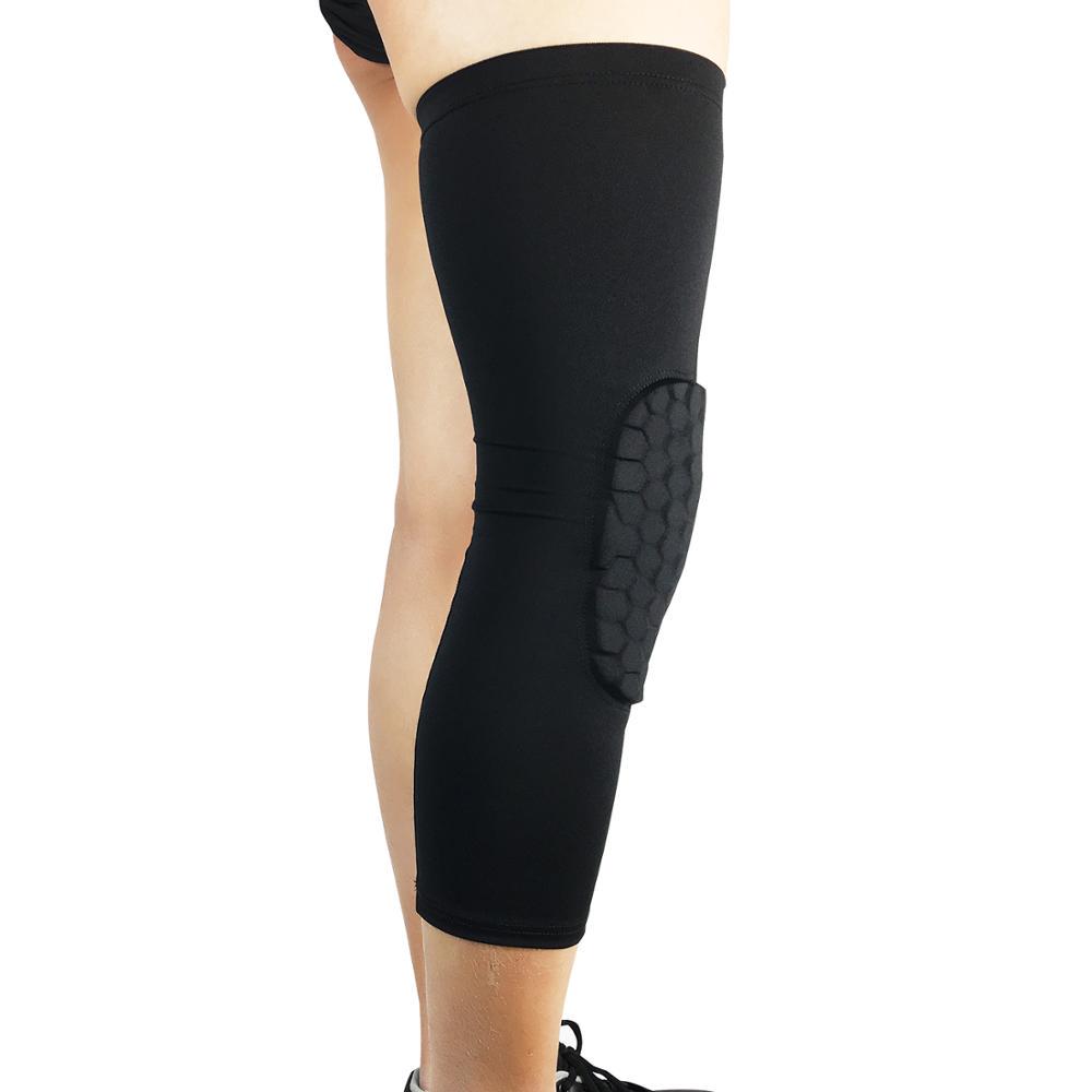 Oriskey 1Pc Strengthen Honeycomb Kneepad Crashproof Antislip Leg Knee Long Sleeve Protective Pads for Basketball Sport Oriskey 1Pc Strengthen Honeycomb Kneepad Crashproof Antislip Leg Knee Long Sleeve Protective Pads for Basketball Sport