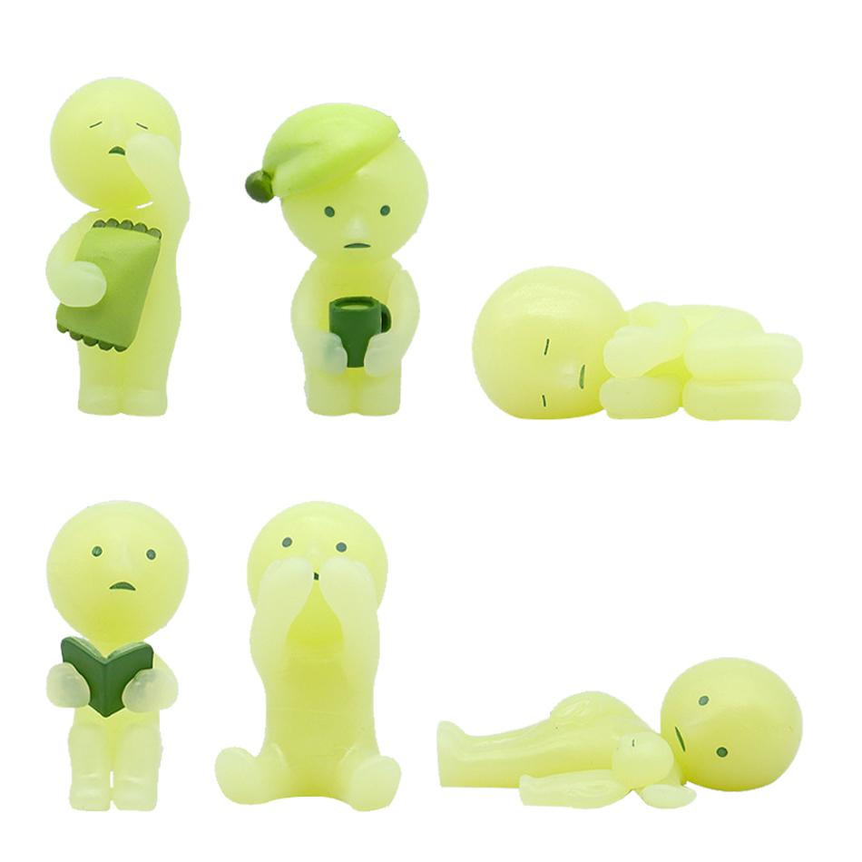 Gift A Multiple Series Noctilucent Green Doll Blind Mystery Box Action Figures Decoration Desktop Model Toy For Surprise