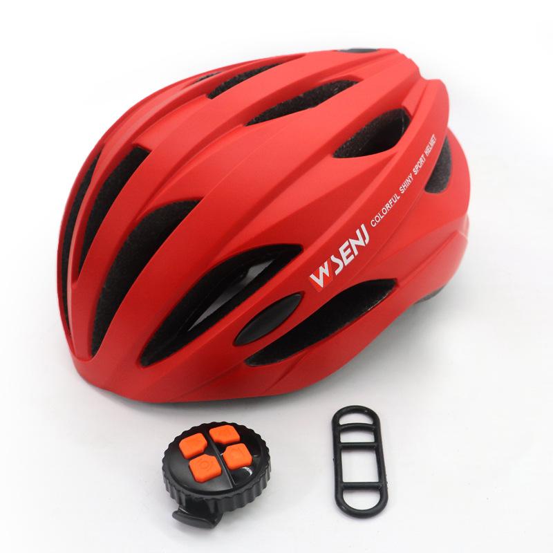 Bike Ride Turning Warning Light Helmet Mountain Bike Night Ride Tail Light Colorful Glowing Helmet