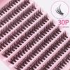 Extensions de Cils Faux DIY - Segmentés 30D, 40D, 50D, 80D pour Auto-Application