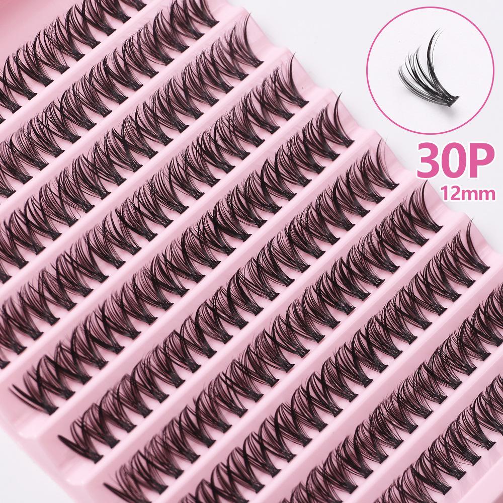 Extensions de Cils Faux DIY - Segmentés 30D, 40D, 50D, 80D pour Auto-Application