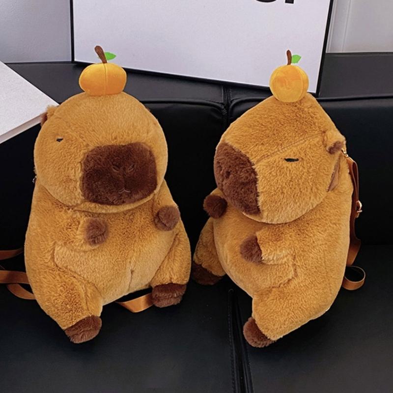 Kreativer Capybara Plüsch Rucksack Niedliche Umhängetasche Für Kinder Teenager Und Erwachsene Weiche Crossbody Taschen Schultasche Geschenk
