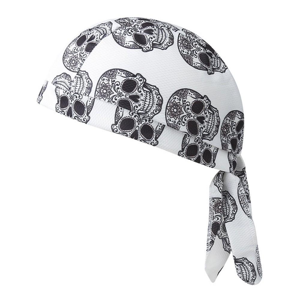 Paisley Print Hijab Caps Breathable Adjustable Bandana Headscarf Quick Dry UV Protection Cycling Head Wrap Outdoor Activities