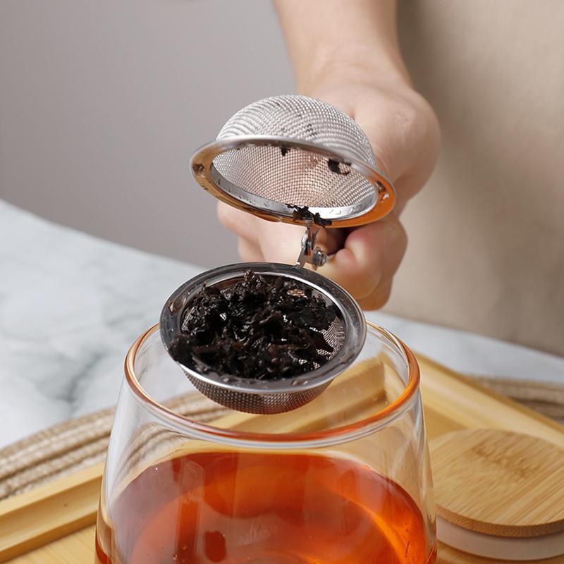 Stainless Steel Tea Strainer Mesh Tea Infuser Filter Ball Shape Loose Leaf Diffuser Tea Accessories Icing Sugar Powder Sieve