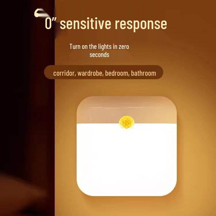 

Smart Dual-Color LED Night Light with Motion Sensor and Wireless Charging Warm Light