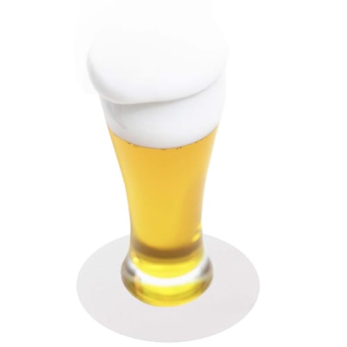 [.co.jp Exclusive] Commercial-Grade Paper Coasters, White, Round, 100 Count, Set of 3, TS-15, Made In Japan