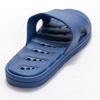 KOCOTA Balcony Sandals with Perforated Size L Shrink-Resistant Soles, Water-Resistant Slippers, Unisex, Navy,