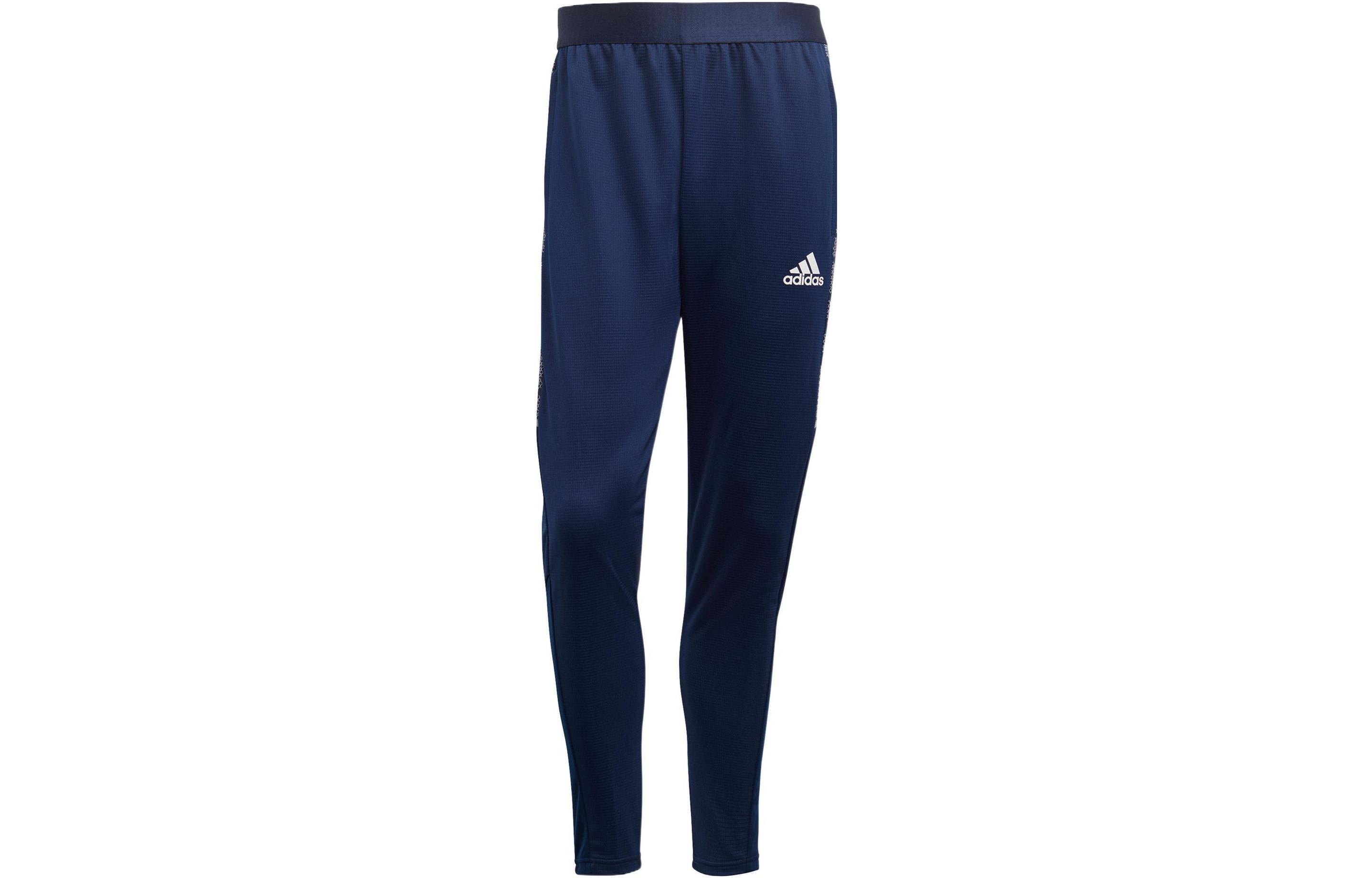 Adidas Knitted Sweatpants Men s Blue Moderate Straight Fit Pants GH7134 M