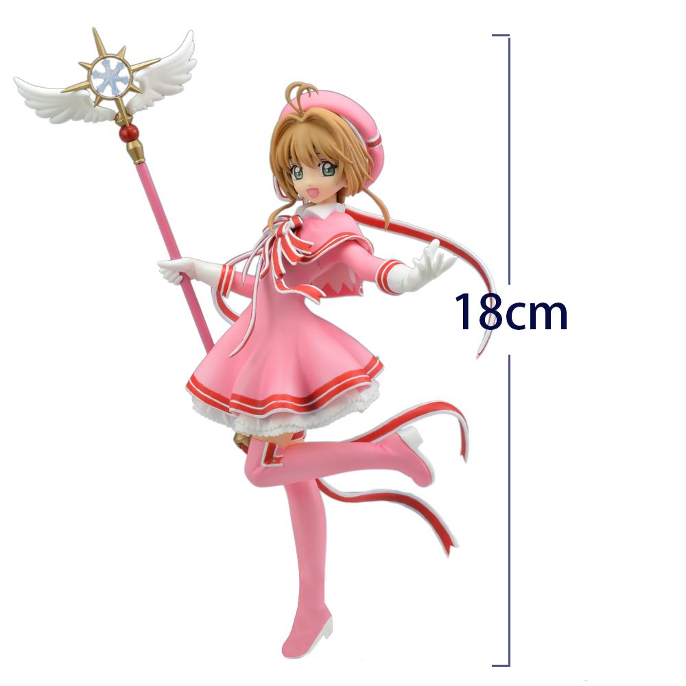 

Anime magical girl Kinomot figure Kinomot action figure Doll PVC cute girl Model Toys Desktop ornament Collect Statue Gifts 18cm 18cm