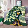 Coperta Leggera in Flanella Disegno Anatra C-Count Duckula 240g Morbida e Delicata sulla Pelle per Rinfrescarsi in Estate