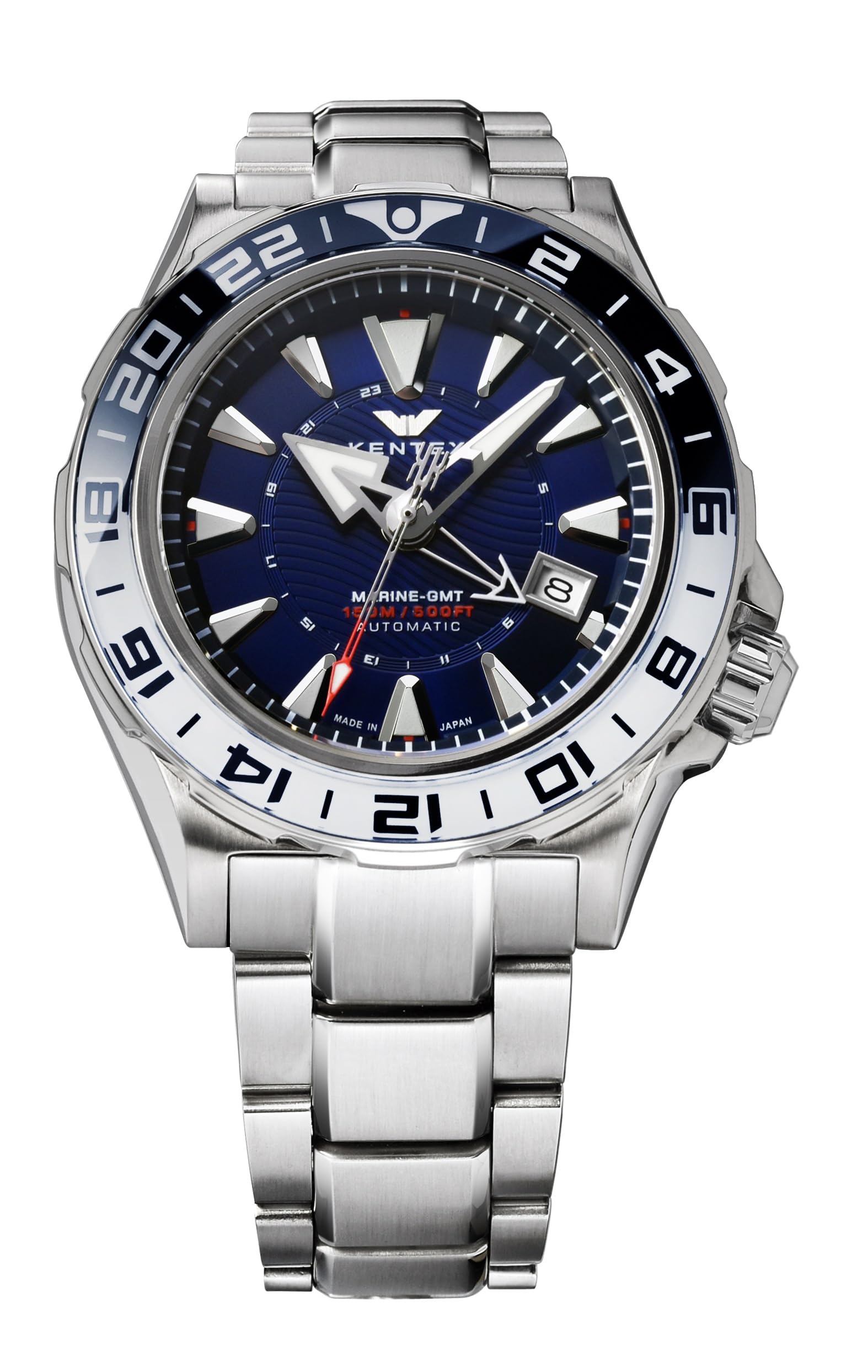 

Watch IWAWP MARINE GMT Mechanical Automatic Winding Limited to 188 pieces Silver [Kentex] S820X-02 Men s