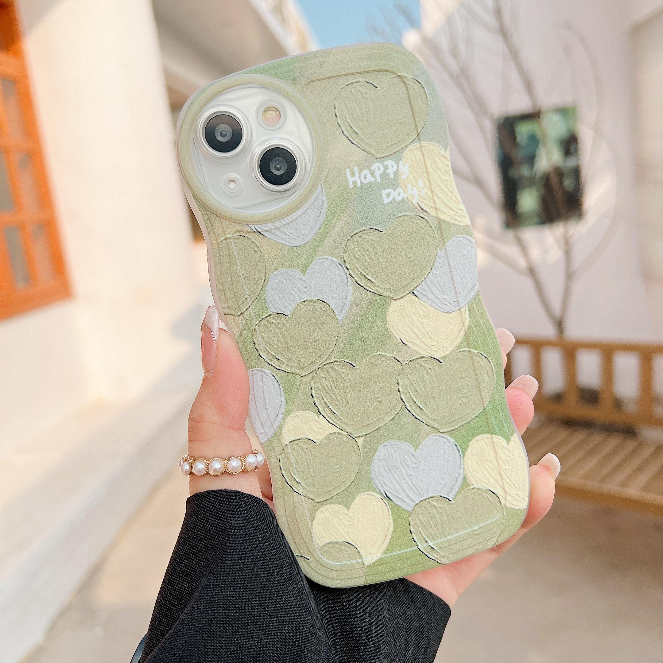 

Прозрачный силиконовый чехол с волнистым краем для Samsung A34 A54 A24 A14 iPhone 14 15 13 Xiaomi Redmi Note 12 11 10 Funda Cute Cartoon Love Heart Cover Samsung A13 (5G)/A04S (4G)