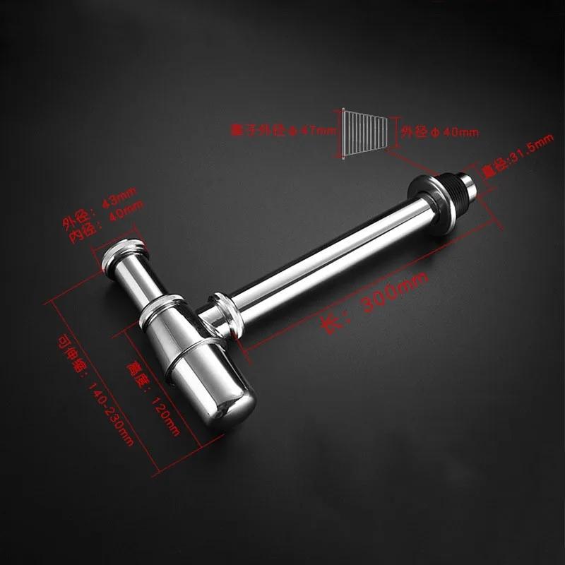 304 Stainless Steel Bathroom Siphon Sink Drain Pipe Basin Drain Siphon Nickel/Chrome Basin Bottle Trap Drain Set Accessories