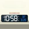 Charging Version Large Screen LED Digital Music Wall Clock Weekday Sleeping Table Clock 2 Alarm Clock Temperature Voice Control Model