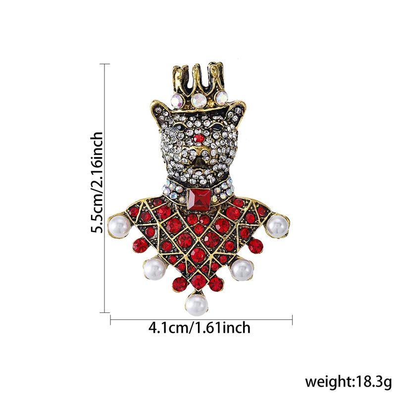 1PC Rhinestone Baroque Style Bear Shrimp Shape For Women Girls Animal Brooches Vintage Coat Suit Accessories Elephant Frog