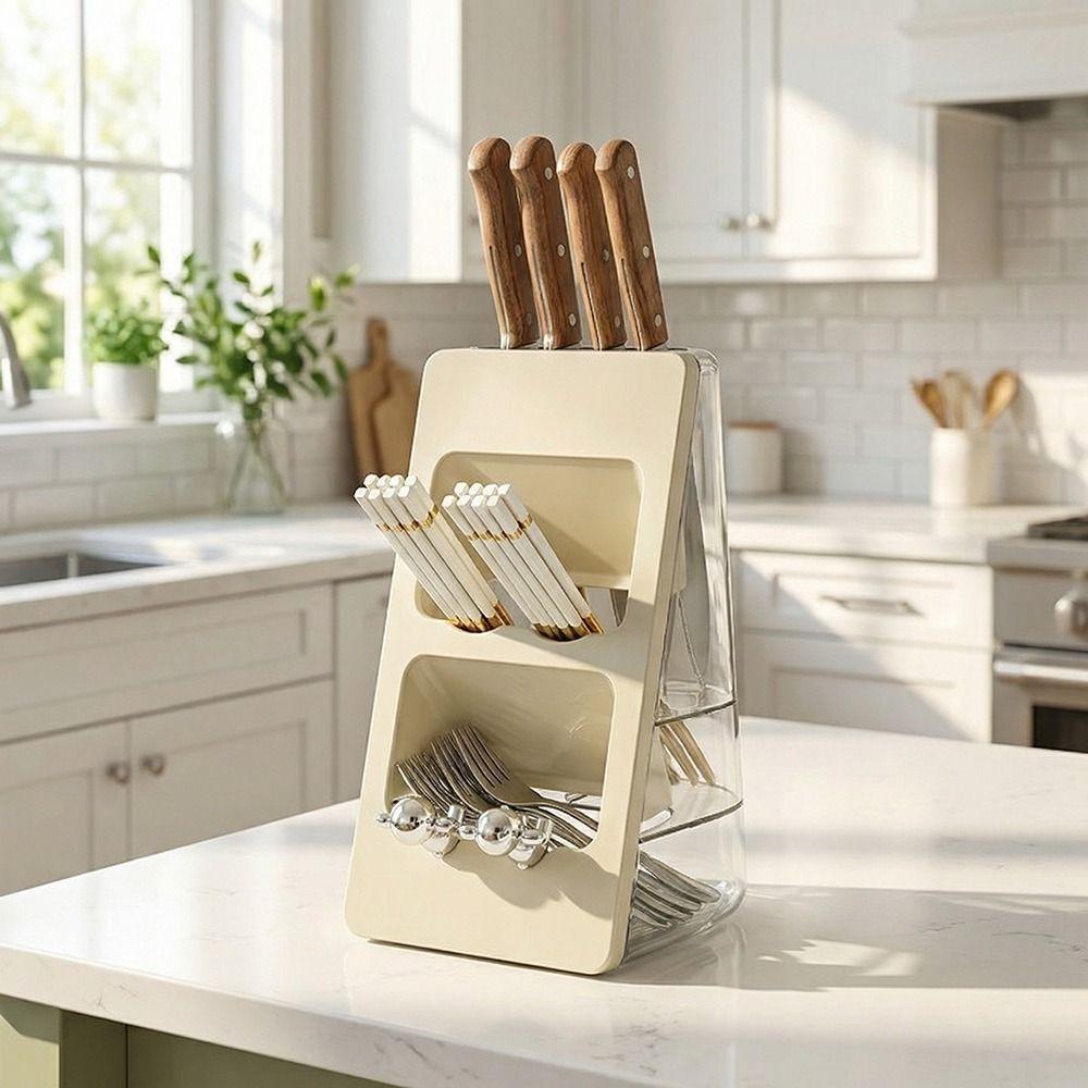 Draining Hole Kitchen Chopstick Holder Large Capacity Tableware Shelfs  Kitchen Tools