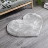 Washable Mats Rug Living Room Soft Texture Water Absorption Mat Strong Love Heart Shape Non-slip