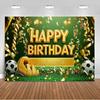 Jungen Fußballfeld-Thema Geburtstagsparty Banner Hintergrund, Erwachsenen- und Kindergeburtstagsparty Dekoration Fotografie Hintergrund