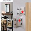 10PCS Universal Mounting Hooks Heavy Duty Wall Hanger Bracket for Pictures Frames Furniture Home Decor Storage