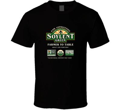 Soylent Green Farmer To Table Divertente Regalo Fantascientifico T Shirt
