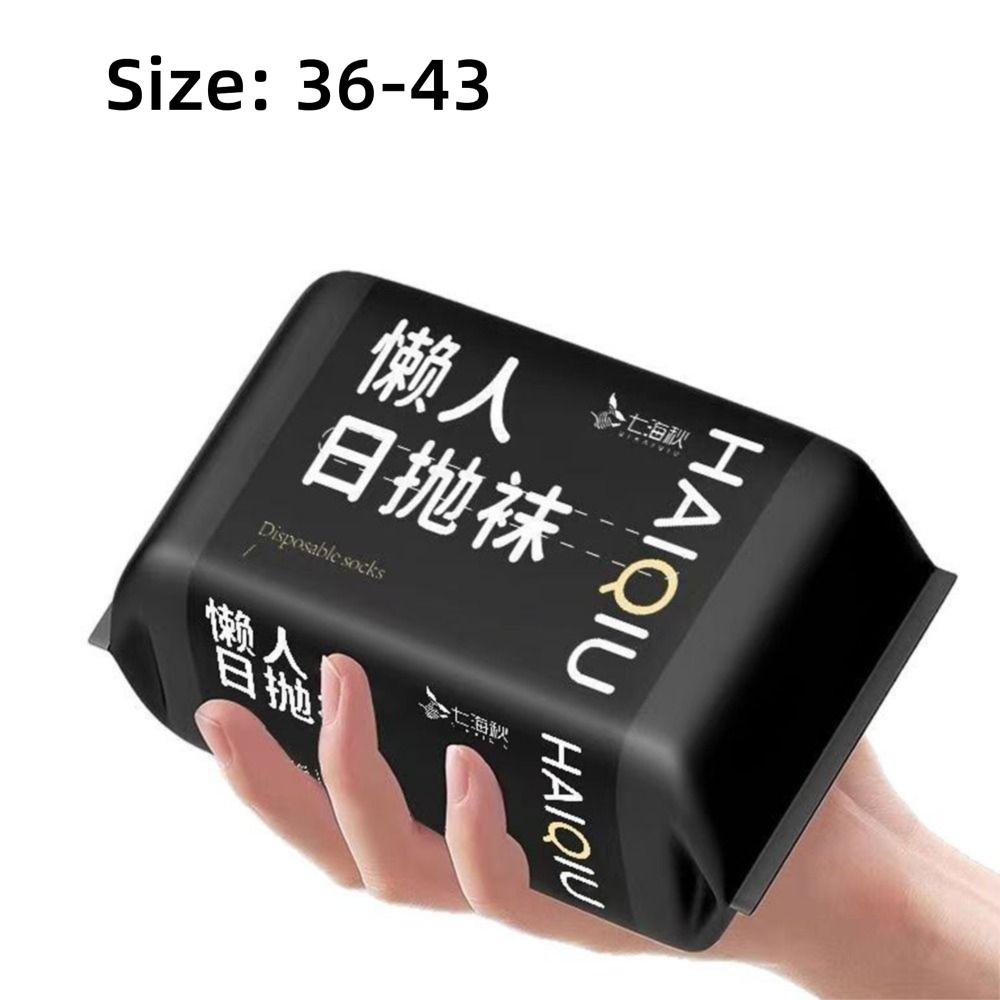 White Black Grey Disposable Socks 36-43 Travel Supplies Socks Portable Disposable Stocking  Unisex
