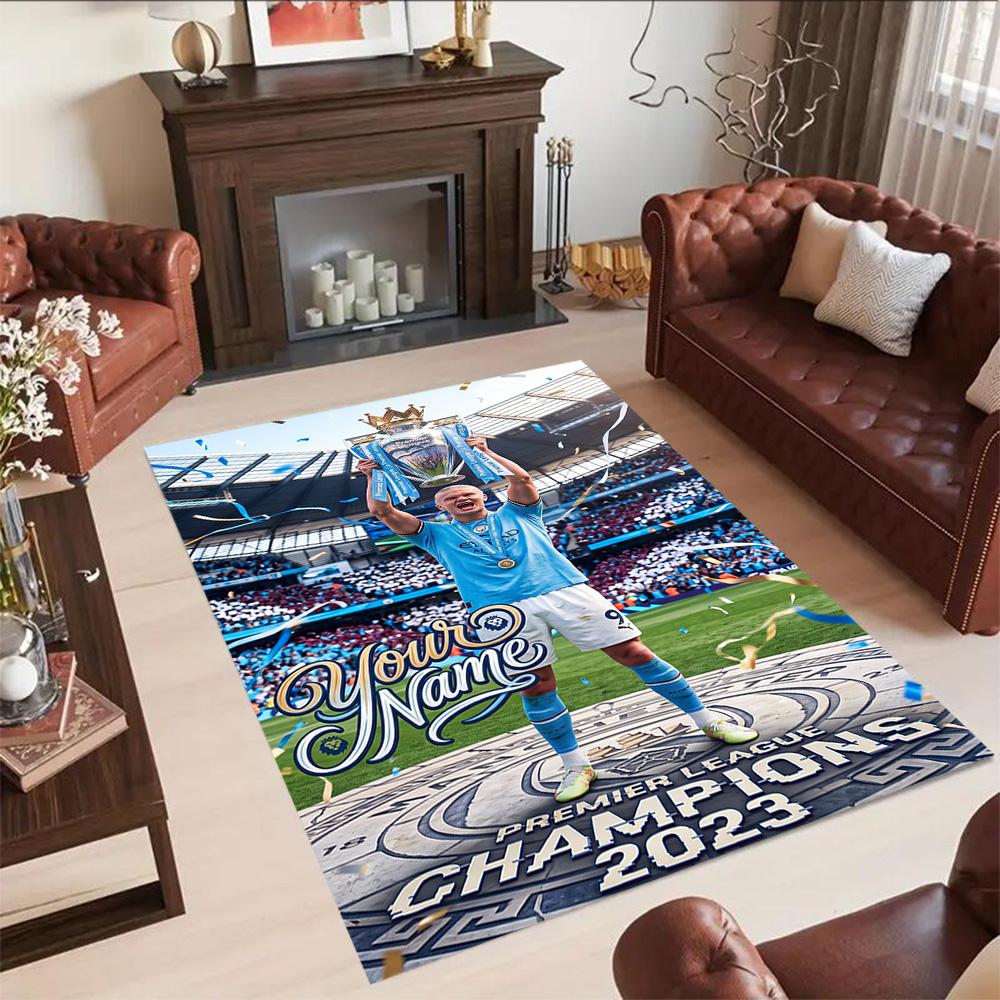 Haaland Personalized Name Floor Rug Office Rug Suitable For Dormitory Dining Room Decorate Room Hallway Antislip Carpet Decorate Offices