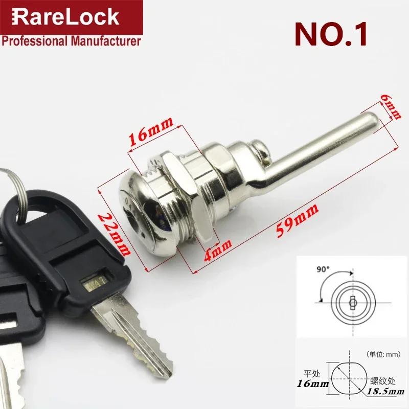 Cabinet Drawer Lock with 2 Keys Keyed Different for Door Mailbox Cabinet Box Furniture Hardware Rarelock MMS352 G1 No