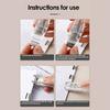 Paper Clip Pusher Set, No Hole Punching Clip Dispenser, Lightweight PC Plastic Shell Multiple Colors Office School Use