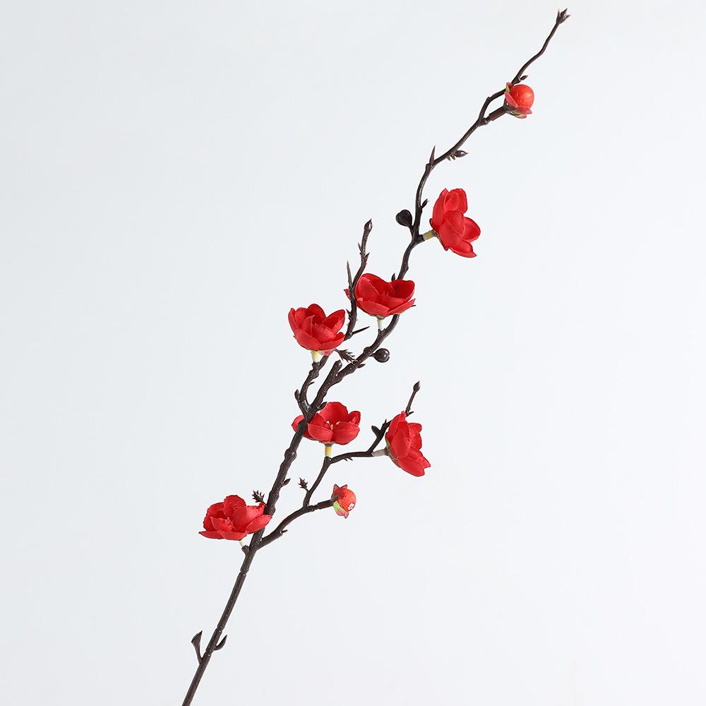 3/5Pcs Peach Blossom Artificial Flowers Bouquet 39CM Fake Flower for Home Room Decor Wedding Decoration Vase Ornament Accessory