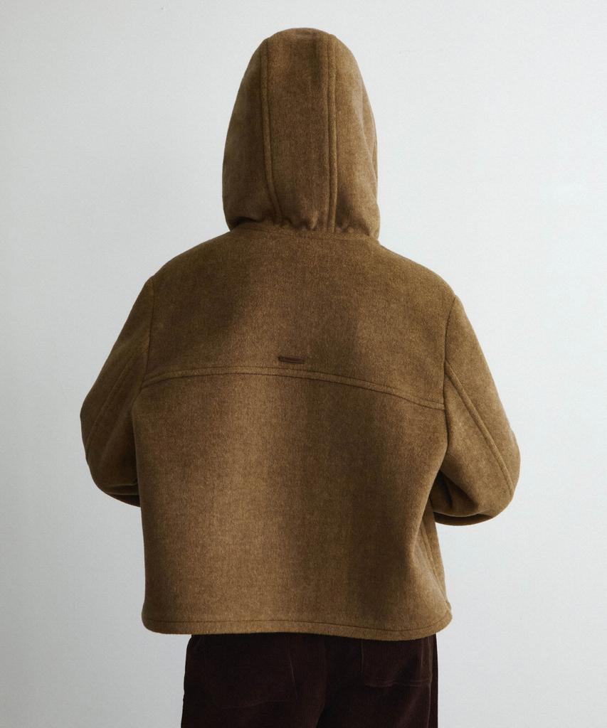 COVERNAT WOMAN Edin Short Duffle Coat Beige