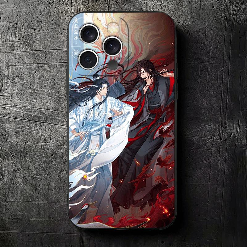 Mo Dao Zu Shi Anime Soft Phone Case for iPhone 16 16E 17 Air 15 Pro Max 14 Plus 13 Mini 11 12 7 Black Cover Back Shell