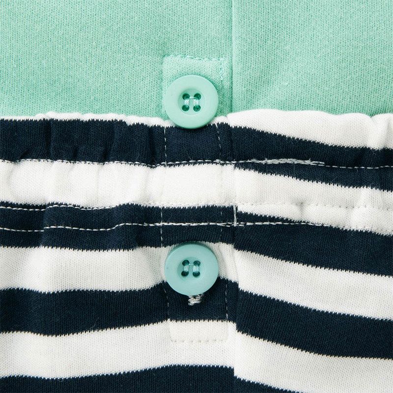 Summer Boys' Home Wear Suit Pure Cotton Kids Thin Short-Sleeved Shorts Two-piece Set Air Conditioning Clothes Motor Car 90-150