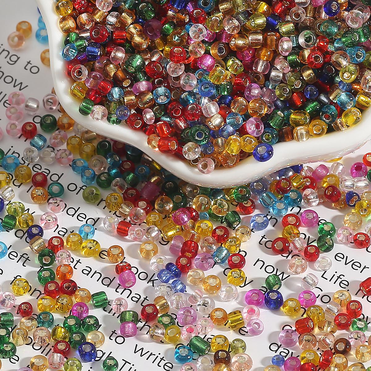 

Цветные чешские стеклянные бусины, хрустальные бусины с круглыми отверстиями для изготовления ювелирных изделий своими руками, ручная работа 3mm 500pcs