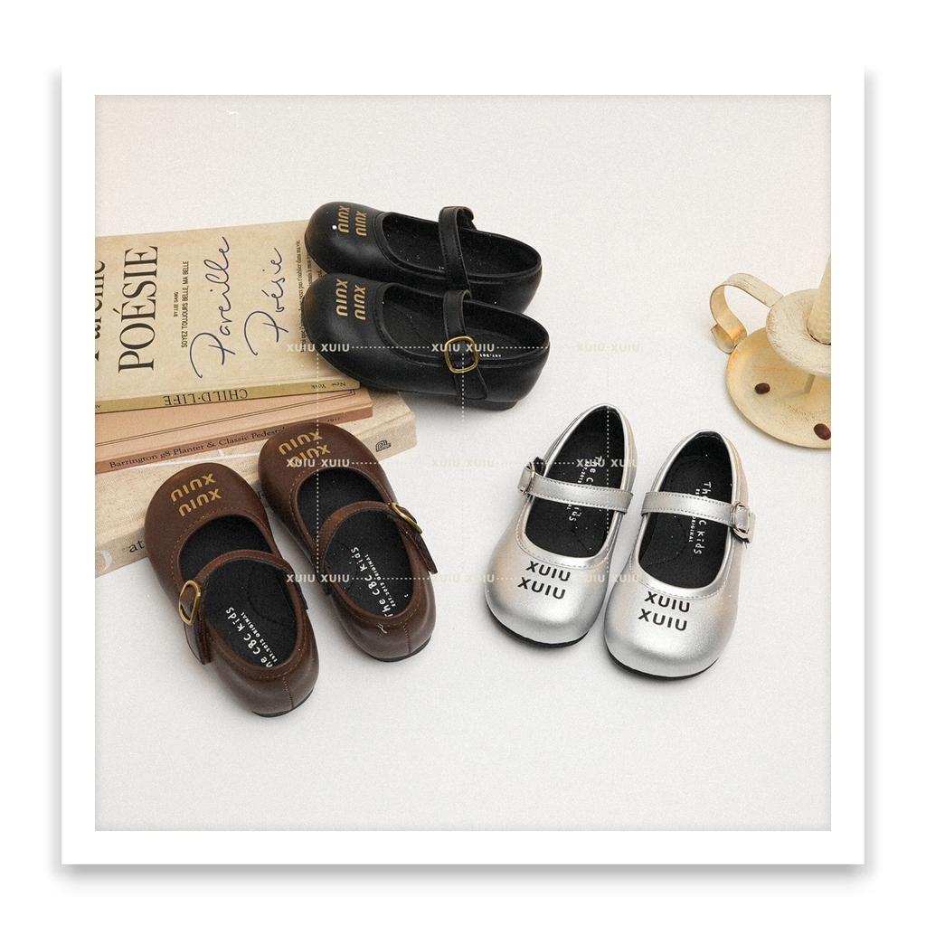 XSHX "Li Qi" Retro Round Head Small Leather Shoes Girls Small Ladyshoes Leather Shoes Spring and Autumn [Wenzhou Shoes]