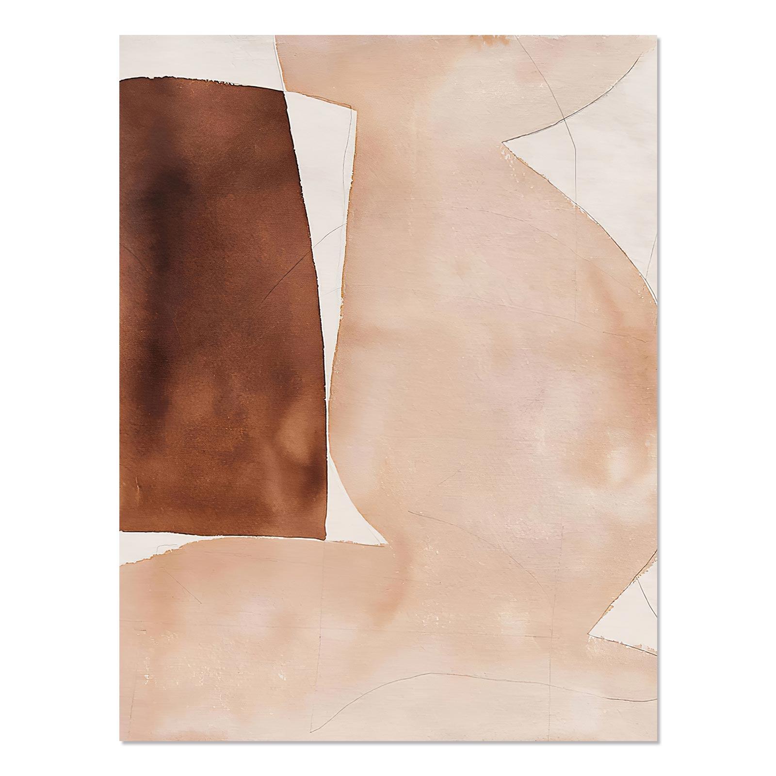 

Абстрактный постер, скандинавская картина на холсте, геометрическая кривая линия, настенное украшение, живопись, художественные фотографии для гостиной, домашний декор 21x30cm No Framed