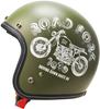 Marushin MCJ5 Jet Motorcycle Helmet, Road Fork, Open Jet, Matte Olive, Size L (59-60cm), 3006548
