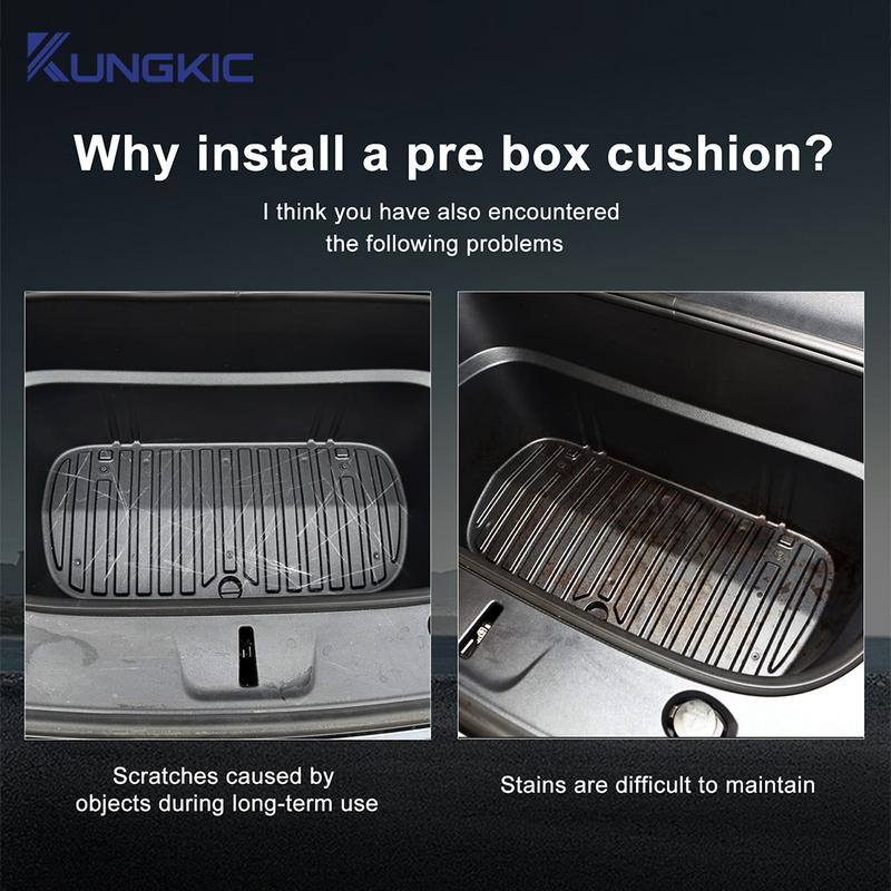 Flannel Front Rear Trunk Mats For Tesla Model Y 2025 Model Y Juniper Anti-slip Pads Protective Cover Cargo Liner Tray Floor Mat
