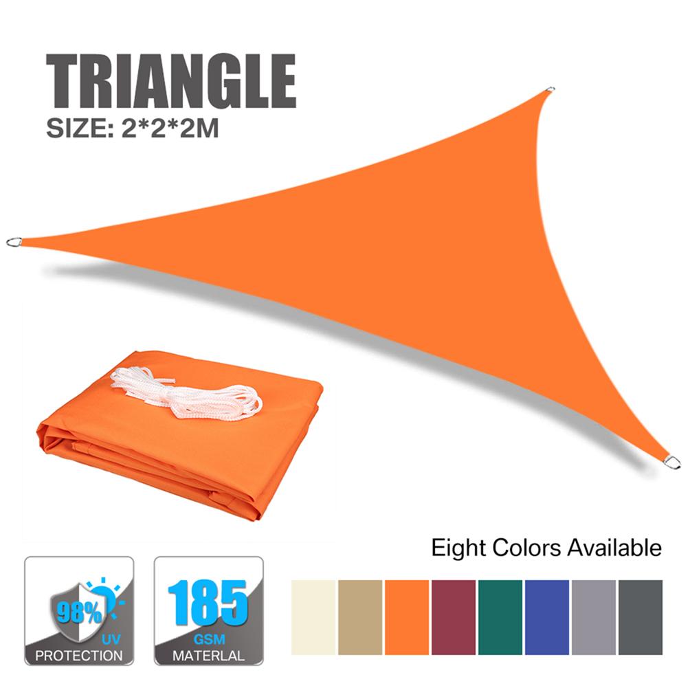 3/5/6M Waterproof Awning Orange Sunshade Sun Shade Sail For Outdoor Garden Beach Camping Patio Pool Sun Canopy Tent Sun Shelters