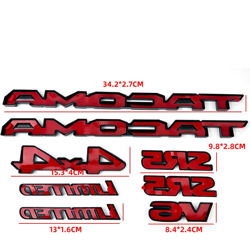 BBcp3 Suitable for Toyota TACOMA V6 Modified Matte Black Body Label Tacoma Overlay Car Sticker Pickup V6 LIMITED SR5 4X4 Coverage