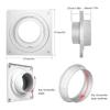 Dryer Vent Wall Plate Twist Lock Dryer Vent Connector Kit Dryer Duct Connector Flange for Wall Vent Ceiling Greenhouse