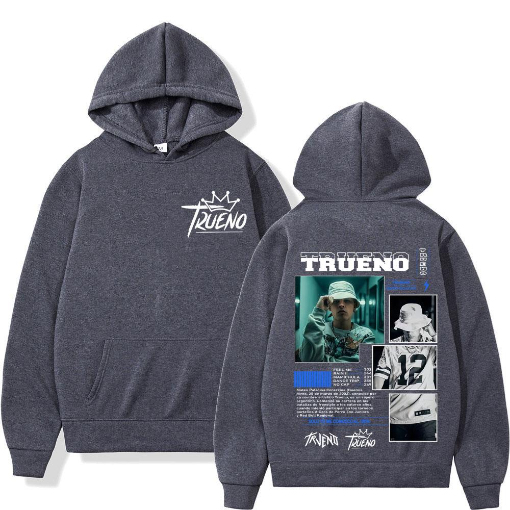 Rapper Trueno Album Cover Hoodie Men Women Harajuku Hip Hop Punk Rock Hoodie Long Sleeves High Quality Fashion Casual Sweatshirt