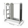 Wooden Storage Children Wardrobe Multifunction Shelves Parent Toy Interaction