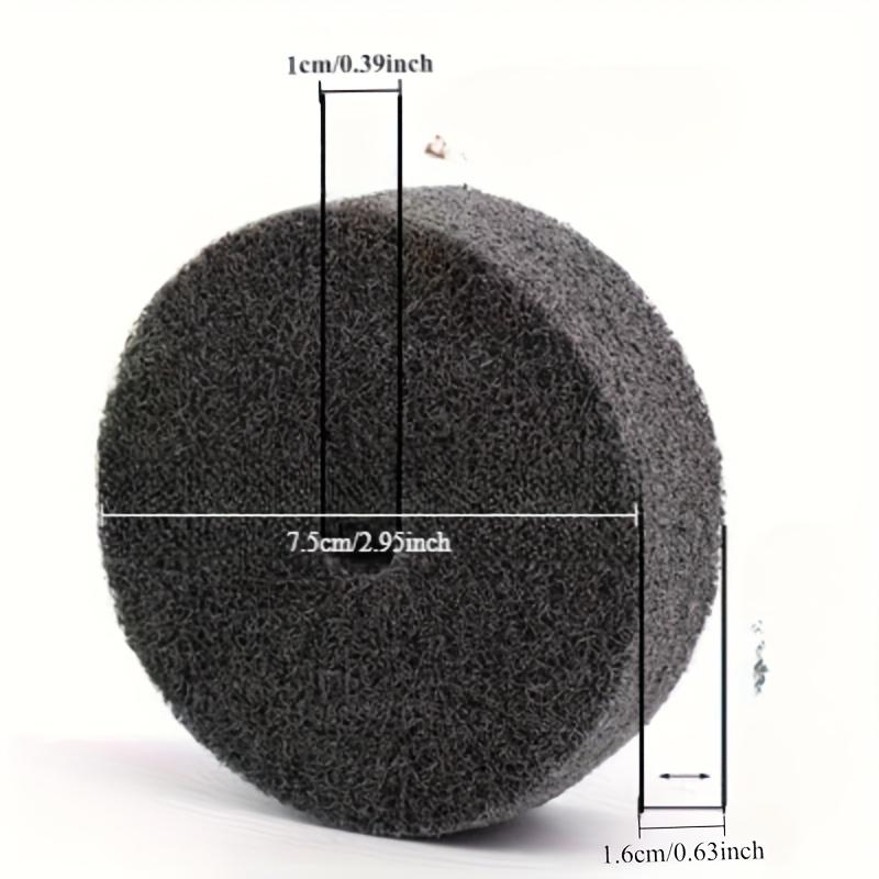 Fiber Polishing Wheel Kit, Round Head Installation Point, Compatible with Disc Sander and Bench Grinder, Suitable for Desktop Polisher