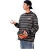 Li Ning Sports Lifestyle Series Striped Long Sleeve T-Shirt Unisex Tops Black AHSU819-2