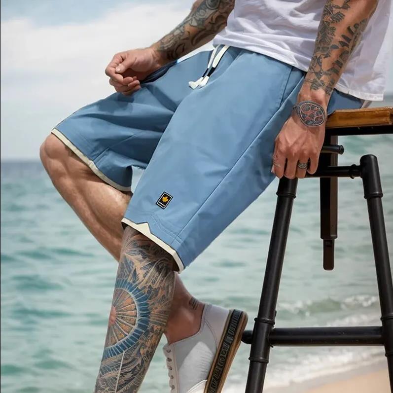 All-match Casual Beach Pants Men's Shorts Summer Five-point Straight Loose Plus Size Pants