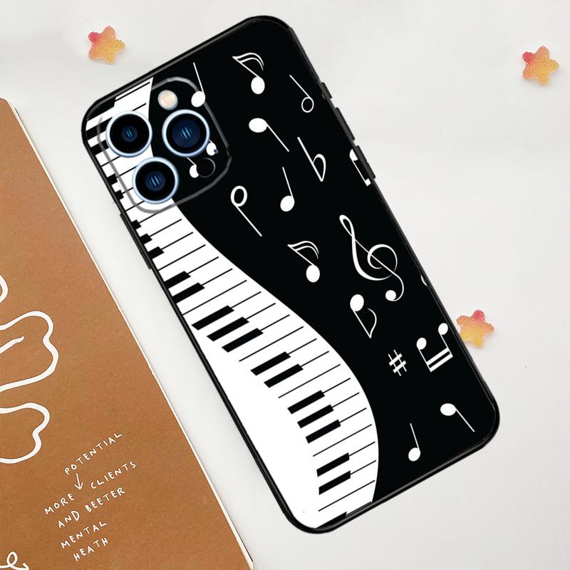 Violin Piano Case For Apple iPhone 12 13 Mini 11 14 15 16 Pro Max Plus X XR XS Max Coque