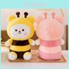 Adorable Cartoon Bee Bear Plush Toy Soft Stuffed Animal For Girls Birthday Gift